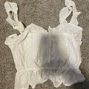 White crop top